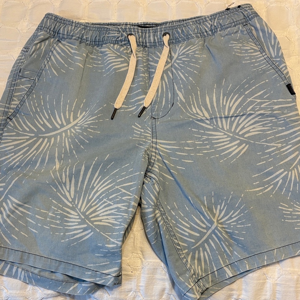 Rip Curl Light Blue Patterned Shorts